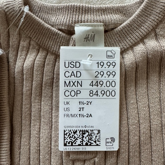 H&M Beige Ribbed Knit Set - Picture 4 of 8
